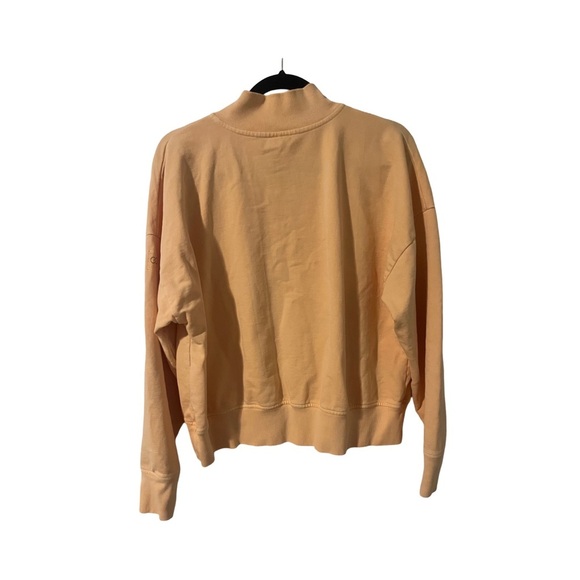 CALIA Athletic Workout Orange Button Neck Long Sleeve Sweater Size Large - Picture 3 of 7